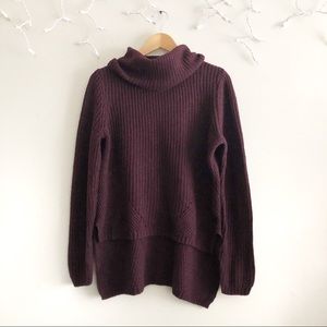 Anthropologie Moth turtleneck high low sweater